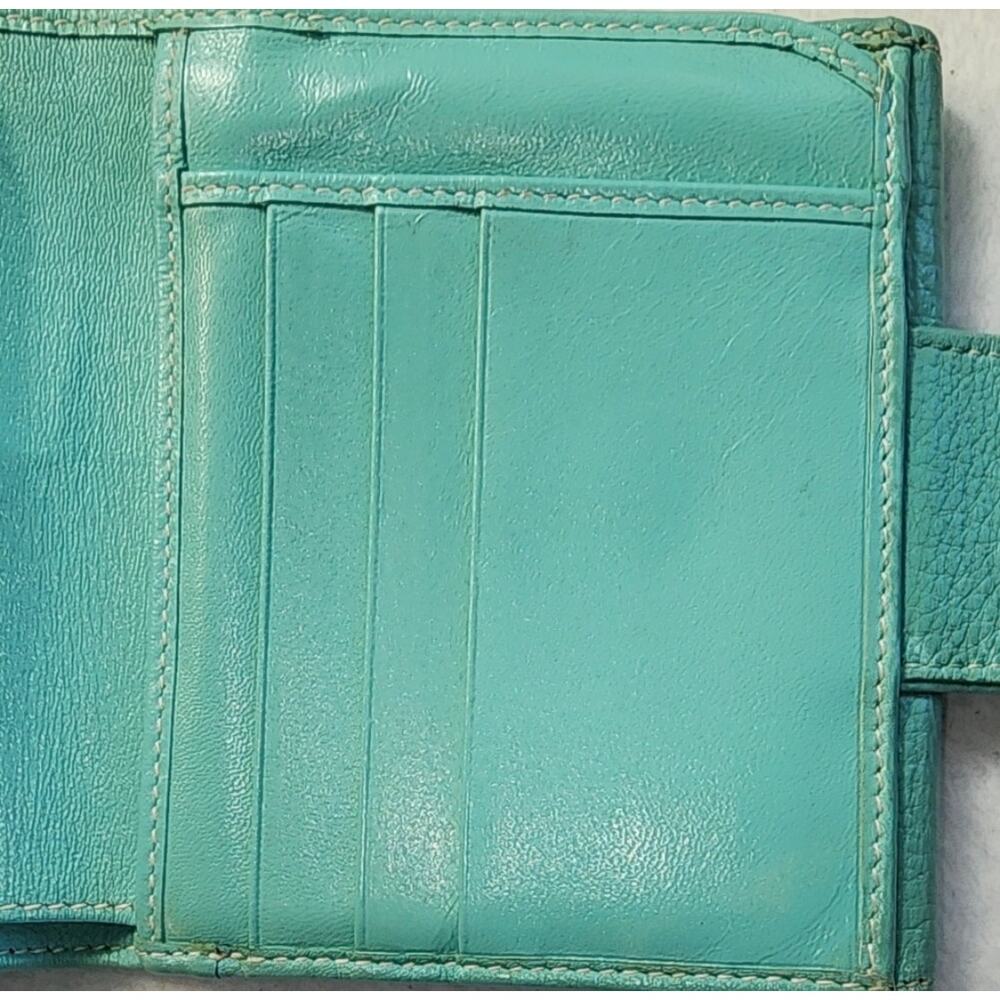 Tiffany & Company Vintage Blue Turn Lock Wallet - Picture 13 of 16